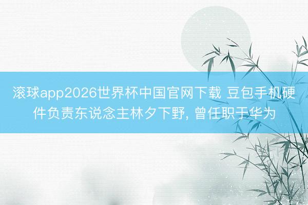 滚球app2026世界杯中国官网下载 豆包手机硬件负责东说念主林夕下野, 曾任职于华为